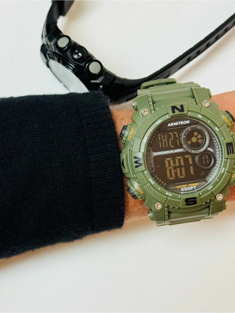 Armitron Bundle Digital Lot Men's Watches Green Black 40/8284 40/8209